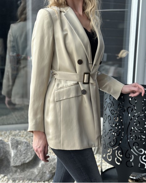 Sako dámské Massimo Dutti béžové